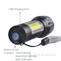 LED CO USB Linterna LED recargable recargable